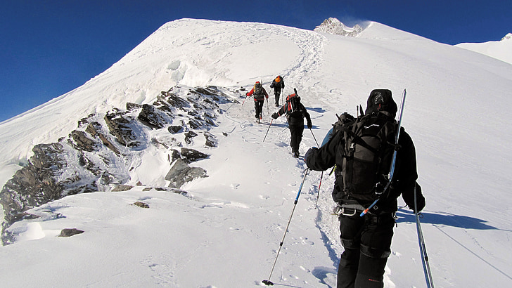bergsklättring, Mountain, klättring, Alperna, naturen, Spot klättring, toppmötet