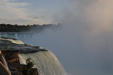 Niagara, cai, Canadá, Cachoeira, névoa, natural, Ontario