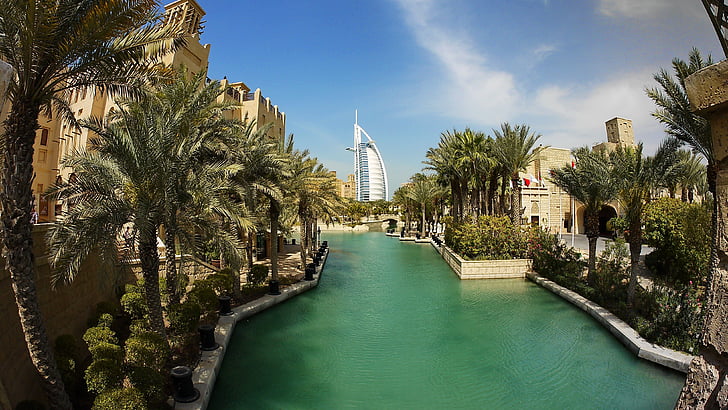 Dubai, tuksnesis, Al arābu, brīvdiena, saule, karstā, arhitektūra