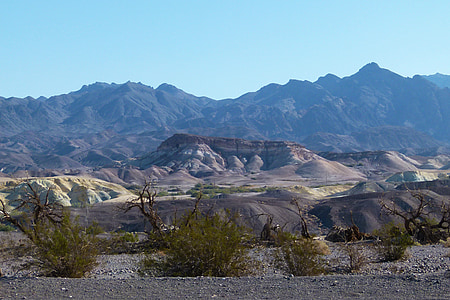 Dolina śmierci, Kalifornia, Stany Zjednoczone Ameryki, Pustynia, gorąco, sucha, krajobraz