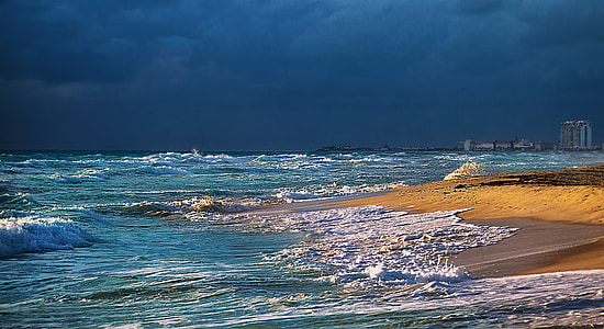 океан, море, пляж, хвилі, Берегова лінія, Природа, хвиля