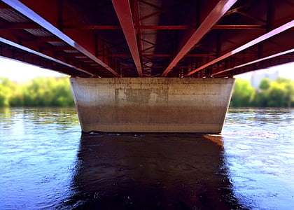 elven, Bridge, vann, arkitektur, Bridge - mann gjort struktur, natur, transport