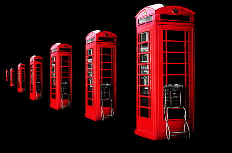 Booth, boks, Storbritannien, britiske, opkald, Classic, design