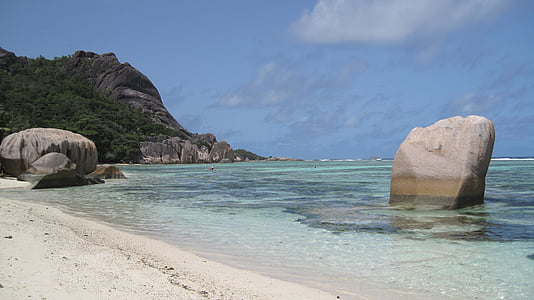 Seychelles, platja, oceà Índic, tròpics