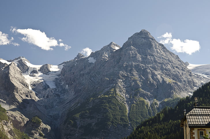 góry, Ortler, Włochy, Alpy, Stelvio, góry, Natura
