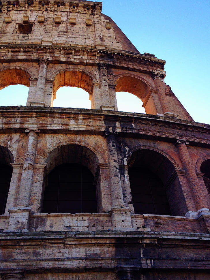 istorinis, pastatas, Roma, Italija, Koliziejus, garsus, paskirties vietos