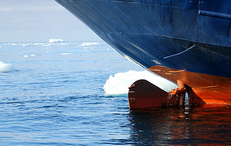 laivas, valtis, burlaivis, veikia, vairo jūros, Grenlandija