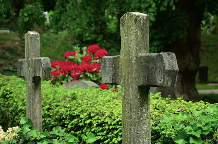 Cross, kristen tro, kristendomen, grav, grav, senast lugna, kyrkogården