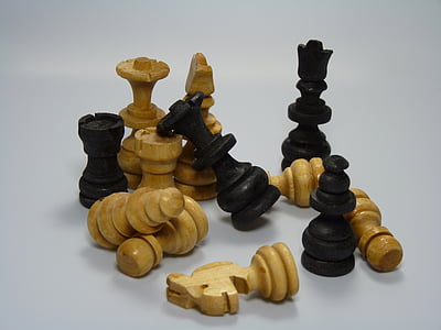 шах, стратегия, Черно, съвет, играта, бяло, крал