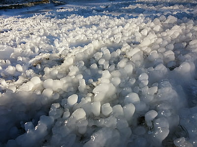 Ice, Balatonsjön, vinter, naturen, snö