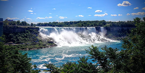 Wasserfall, Durchfluss, Wasser, Felsen, Natur, fließendes Wasser, Langzeitbelichtung