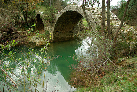 Bridge, romerska bron, ruin, Creek