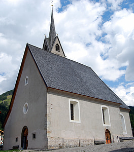 Igreja, poça de fassa, Itália, Trentino, Campanile