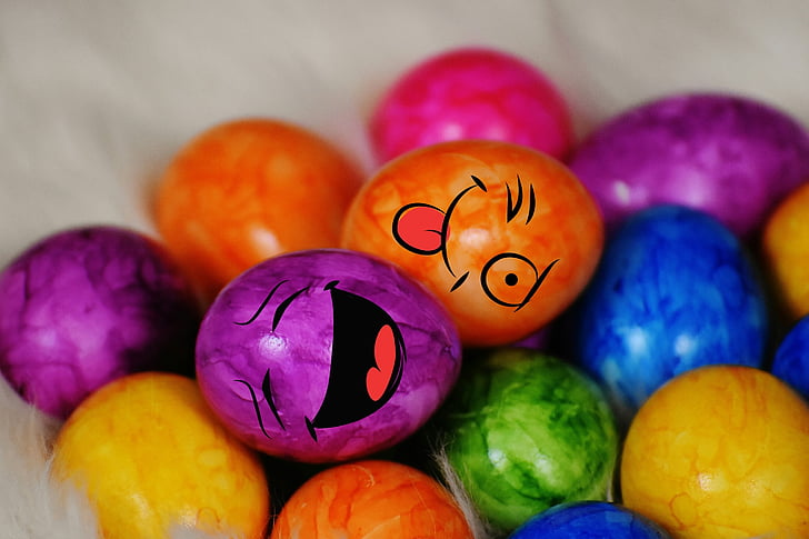 αυγό, χρωματιστά, πολύχρωμο, Πάσχα, Πασχαλινά αυγά, Πάσχα φωλιά, Καλό Πάσχα