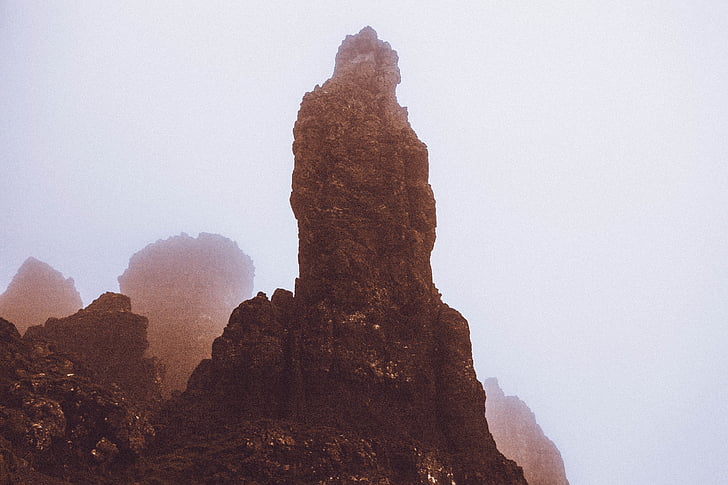 mountains, peak, pillar, rock, rock formation
