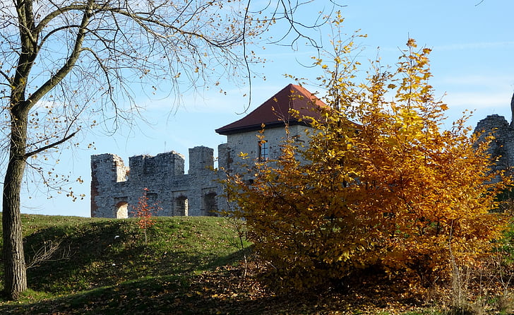 rabsztyn, Polen, slottet, monument, ruinene av den, arkitektur, fort
