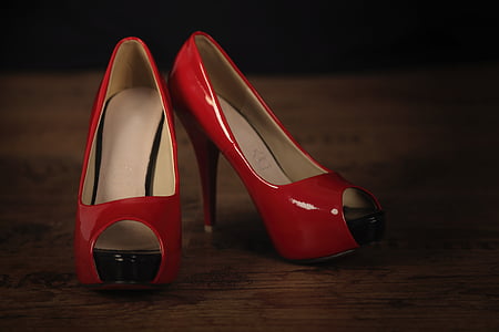 Parke, Ayakkabı, Pompalar, Kırmızı, Kadın Ayakkabı, giyim, Laminat