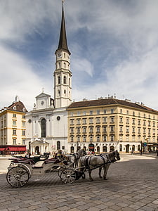 Chiesa di St michael, Vienna, centro città, Michaelerplatz