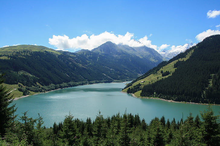 pemandangan, lebih, Austria, alam, pemandangan, air, pegunungan