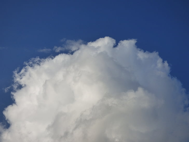 cloud, light, fluff, mousse, sky, white, blue
