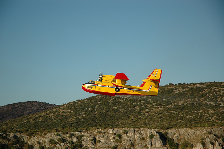 aircraft, seaplane, mission aircraft, fire fighting aircraft, delete, forest fire, save