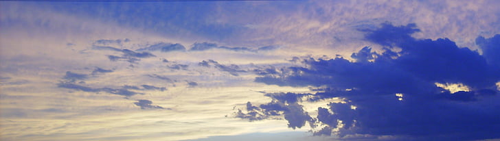 cel, núvols, blau, natura, temps, núvol - cel, a l'exterior