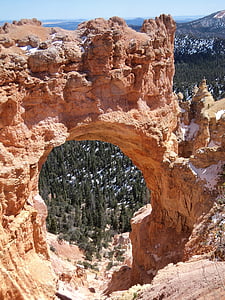 Bryce canyon, prirodzený most, Bryce, Utah, Canyon, Park, národné