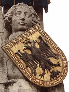 Brémy, Roland, socha, orientační bod, státní znak