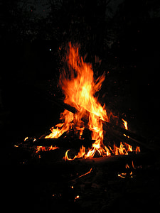 Feuer, Flammen, Brennen, Holz, rot gelb, Feuer - natürliches Phänomen, Hitze - Temperatur
