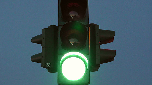 Prometna svjetla, zelena, ceste, signalno svjetlo, promet, svjetlo, semafora