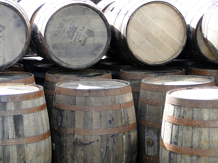 Whiskey vaten, houten vaten, whisky, Islay, Schotland, vaten, alcohol