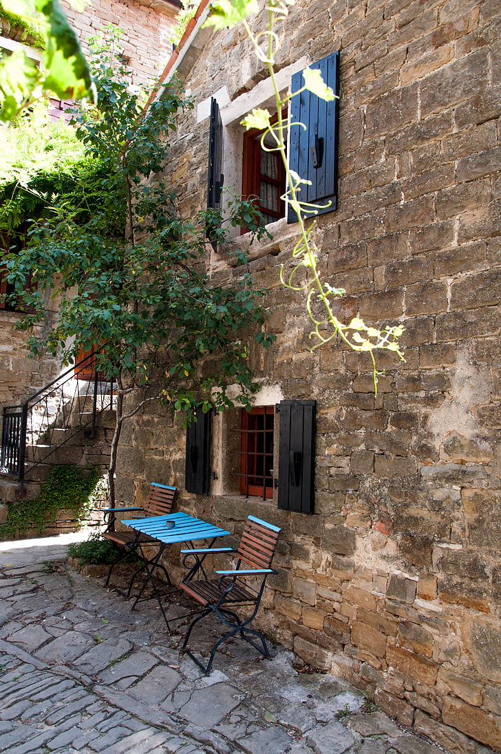 l'estiu, Croàcia, Istria, Borgo, cop d'ull, relaxació