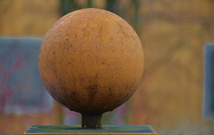 Sphere, trä, bollen, trä, runda, konst