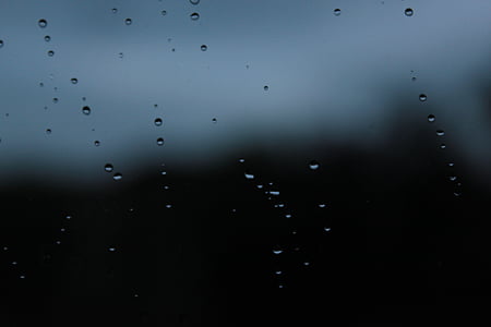 тъмно, вода, капки, дъжд