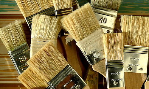 clean paintbrushes, bristle paintbrushes, painting tools, paintbrush, bristle, tool, craft