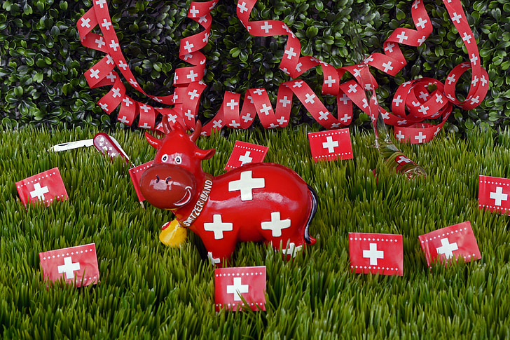 nationale feestdag, Zwitserland, vieren, souvenirs, vlag, Zwitserse vlag, diameter van OSS