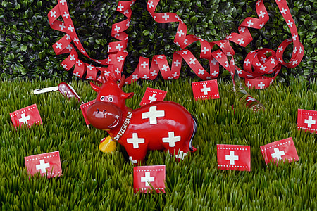 nationaldag, Schweiz, fejre, souvenirs, flag, schweiziske flag, SAC diameter