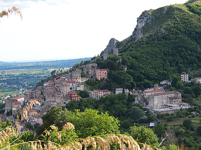 Pietravairano, Torre, zöld, Borgo, város, Olaszország, erődítmény