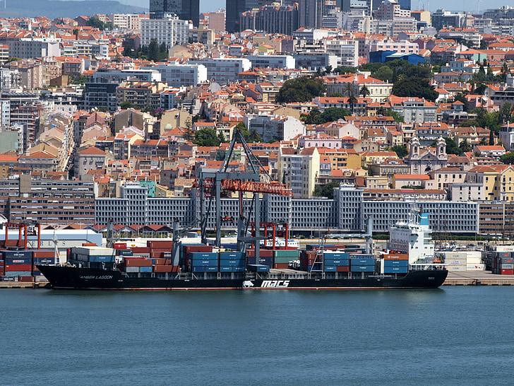 кехлибар лагуна, Лисабон, Португалия, кораб, кораб, порт, пристанище