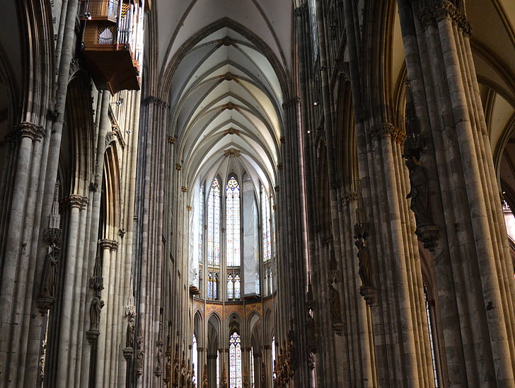 Dom, Cathédrale de Cologne, point de repère, Église, christianisme, foi, catholiques