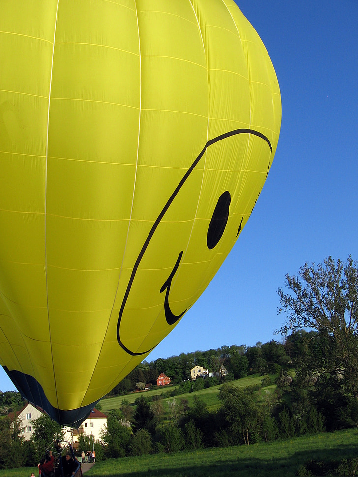 luftballong, varm luftballong ride, ballong, Starta, landning