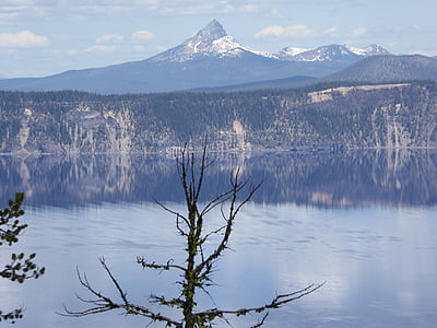 озеро, США, Национальный парк Йосемити, Зеркальное отображение