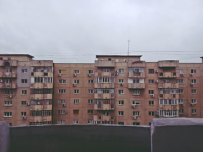 stad, blokken, het platform, stedelijke, stad, Appartement, Boekarest
