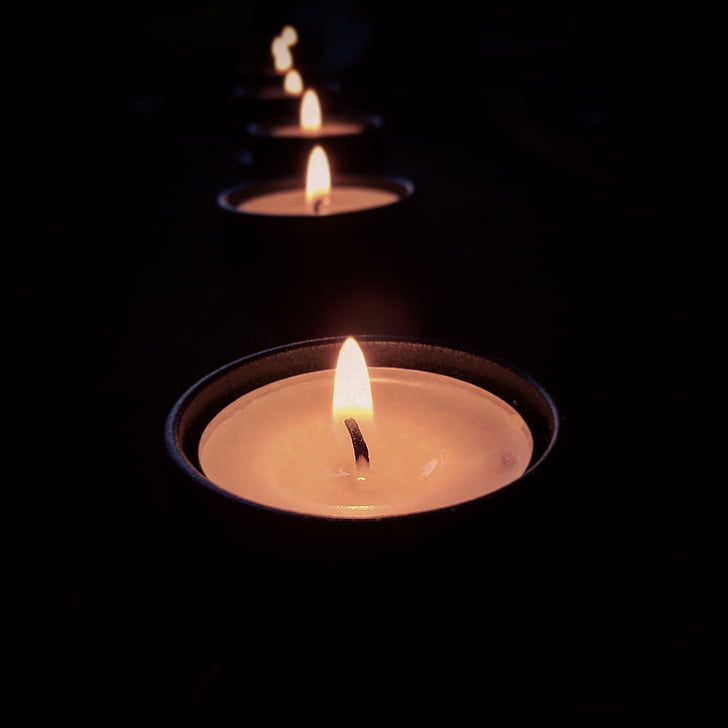 valo, pimeys, Burns, kynttilät