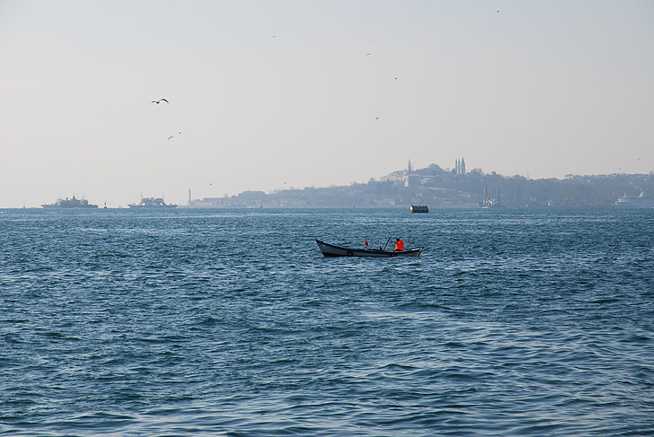 Turecko, Istanbul, horní capi, loď, cestování, Já?, voda
