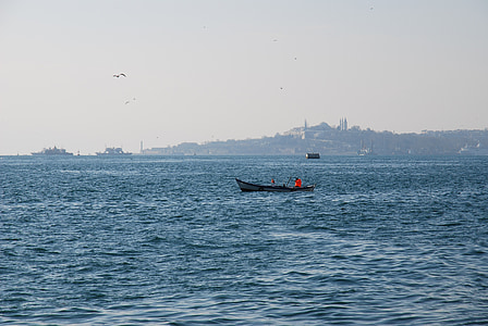 Turki, Istanbul, atas capi, perahu, perjalanan, laut, air