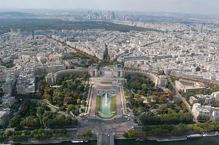 Eiffel-torony, Tour eiffel, Franciaország, Párizs, torony, nézet, város