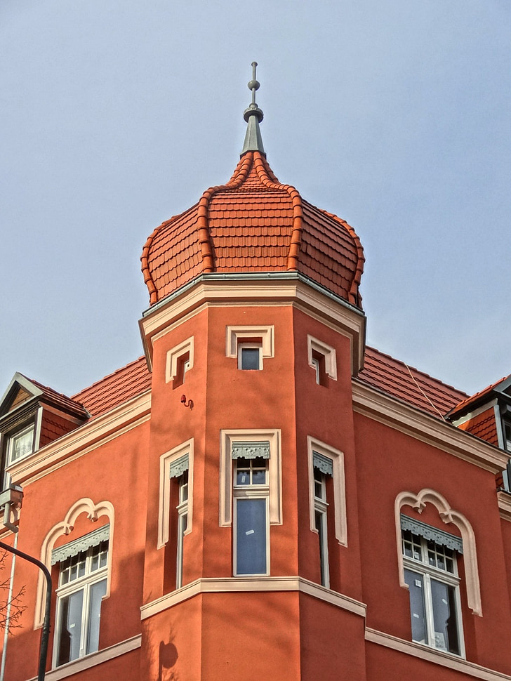 bydgoszcz, dome, tower, architecture, facade, house, poland