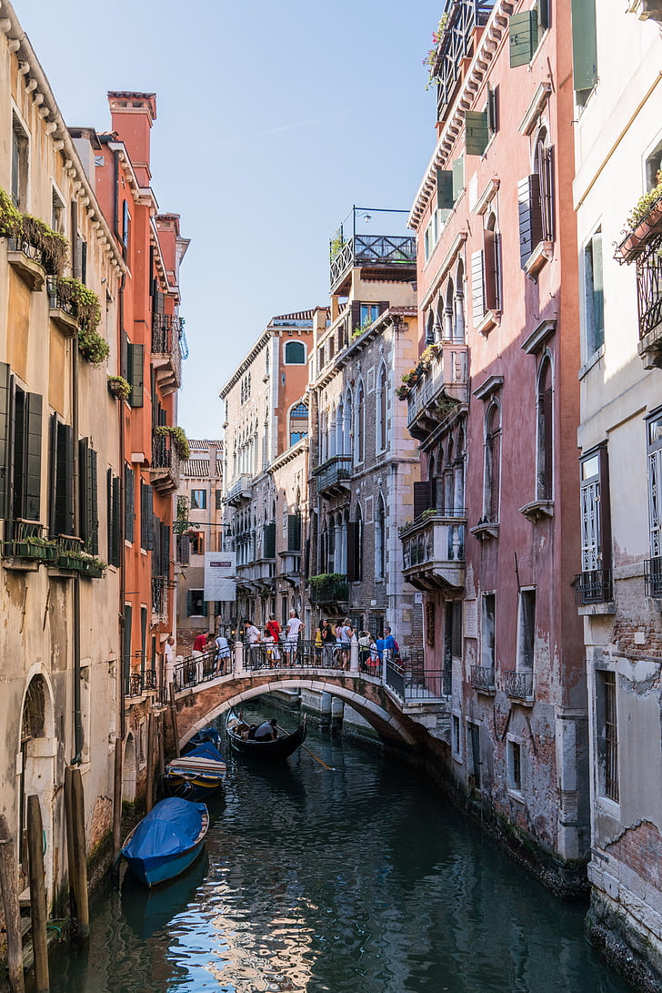 Benátky, Taliansko, Canal, Architektúra, Gondola, Most, Venezia