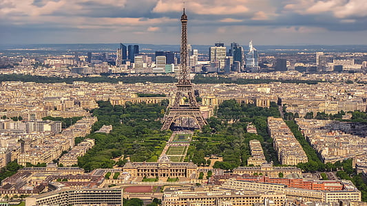paris, city, france, monuments, paris tower, megalopolis, park